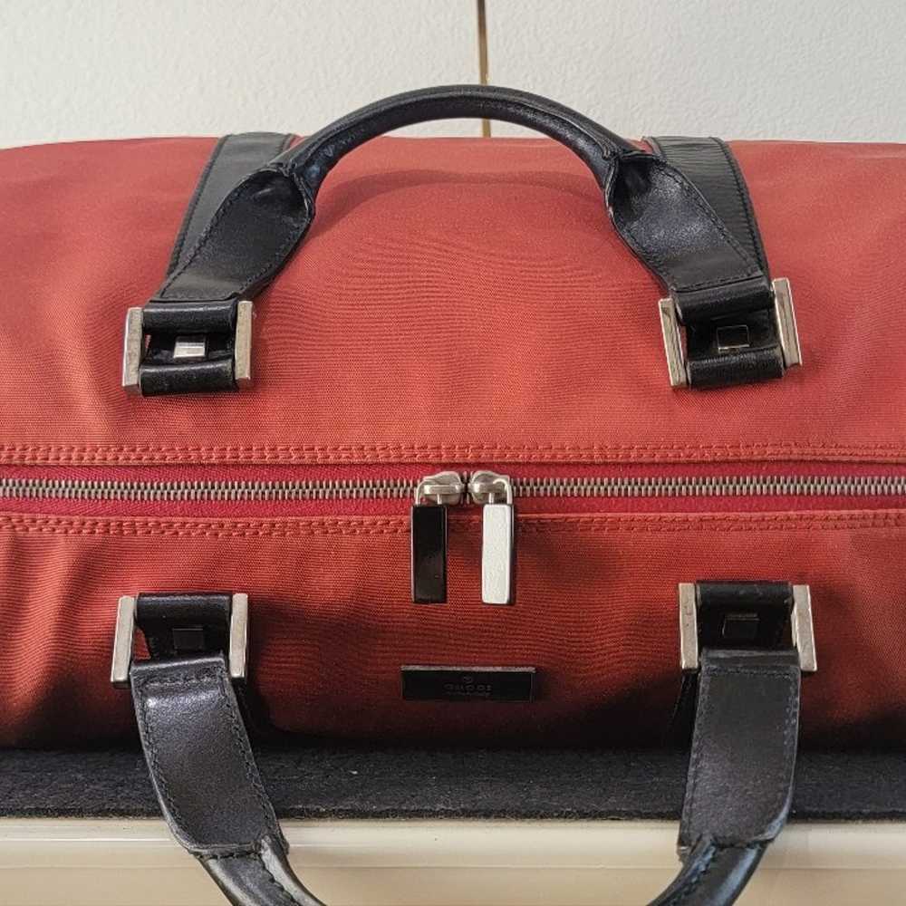 GUCCI nylon travel boston bag - image 7