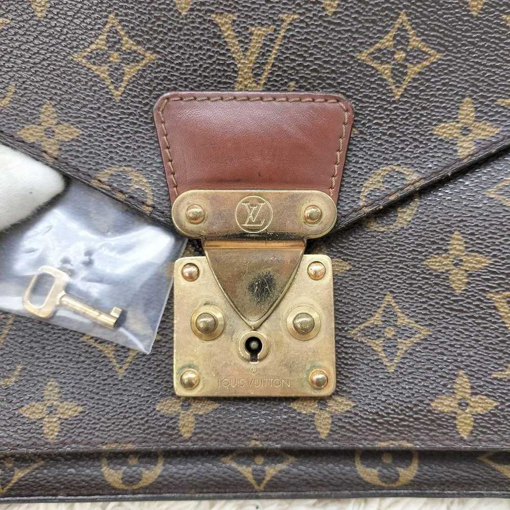 Authentic Louis Vuitton Monceau Monogram Handbag … - image 9