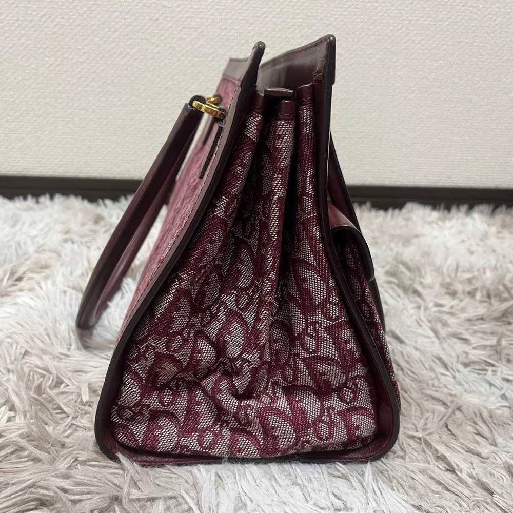 Christian Dior shoulder bag handbag tote wine red. - image 3