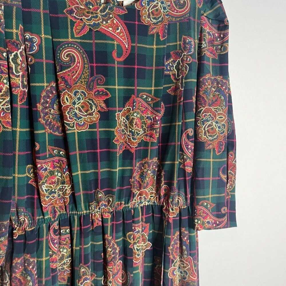 Vintage paisley patterned midi dress - image 2