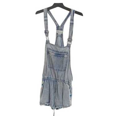 Vintage Havana Romper Overalls Fringe Embroidered… - image 1