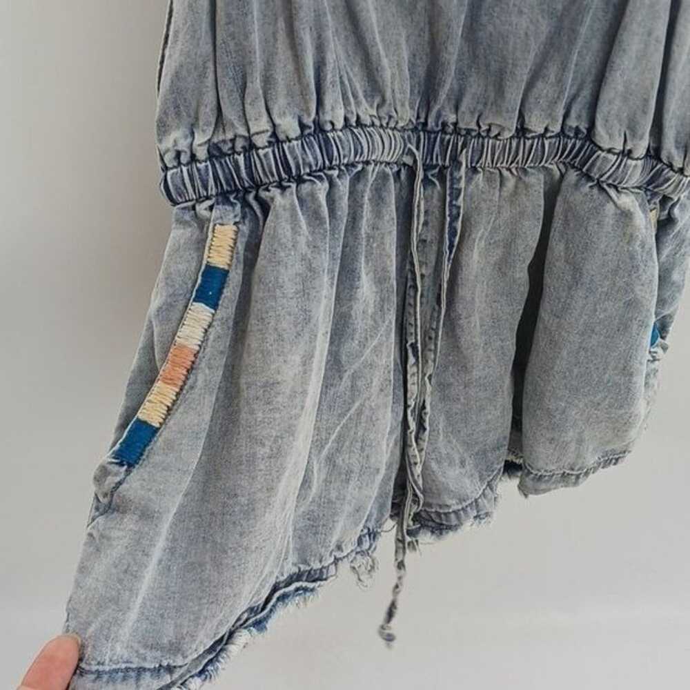 Vintage Havana Romper Overalls Fringe Embroidered… - image 3