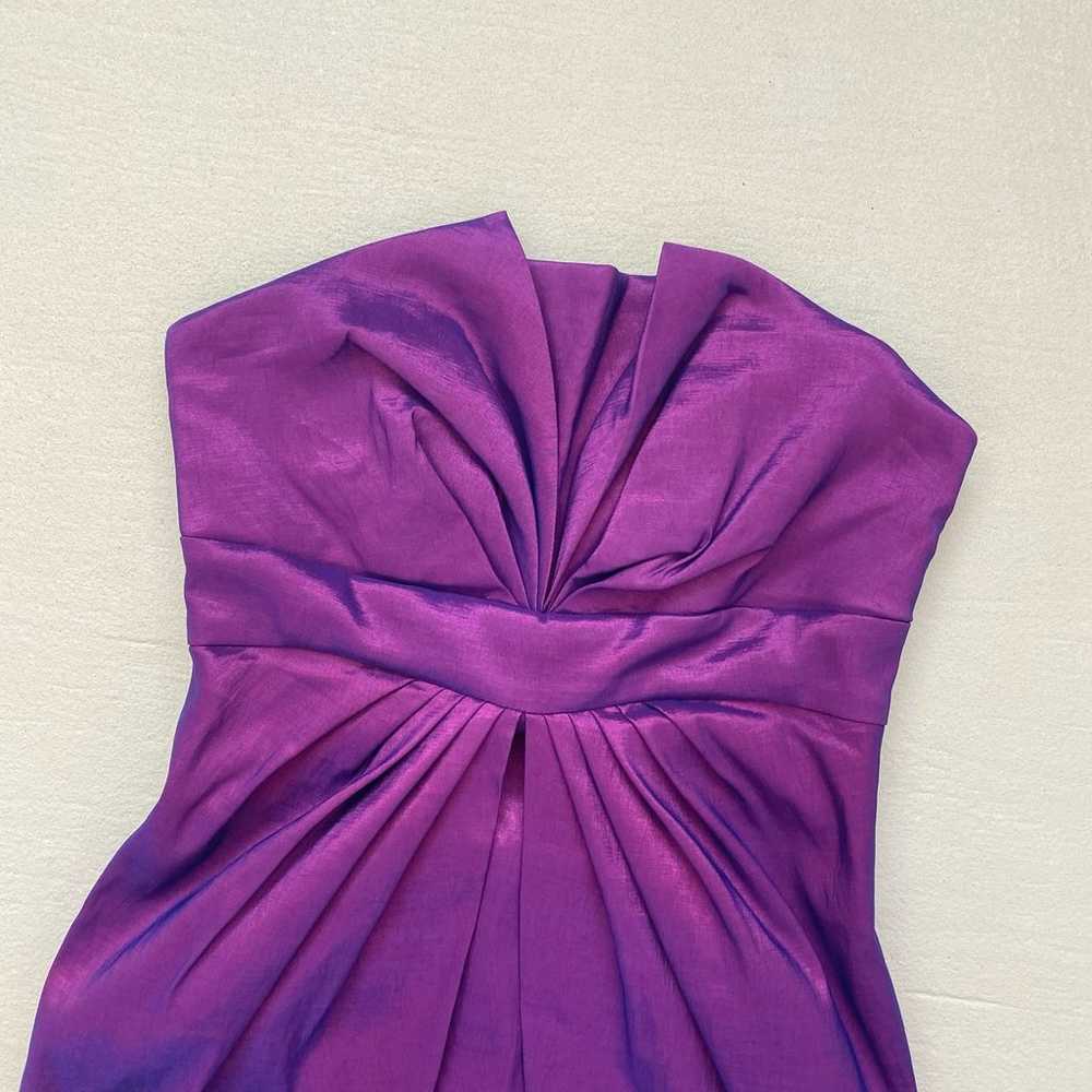 Vintage Aspeed Strapless Purple Formal Mini Dress… - image 2