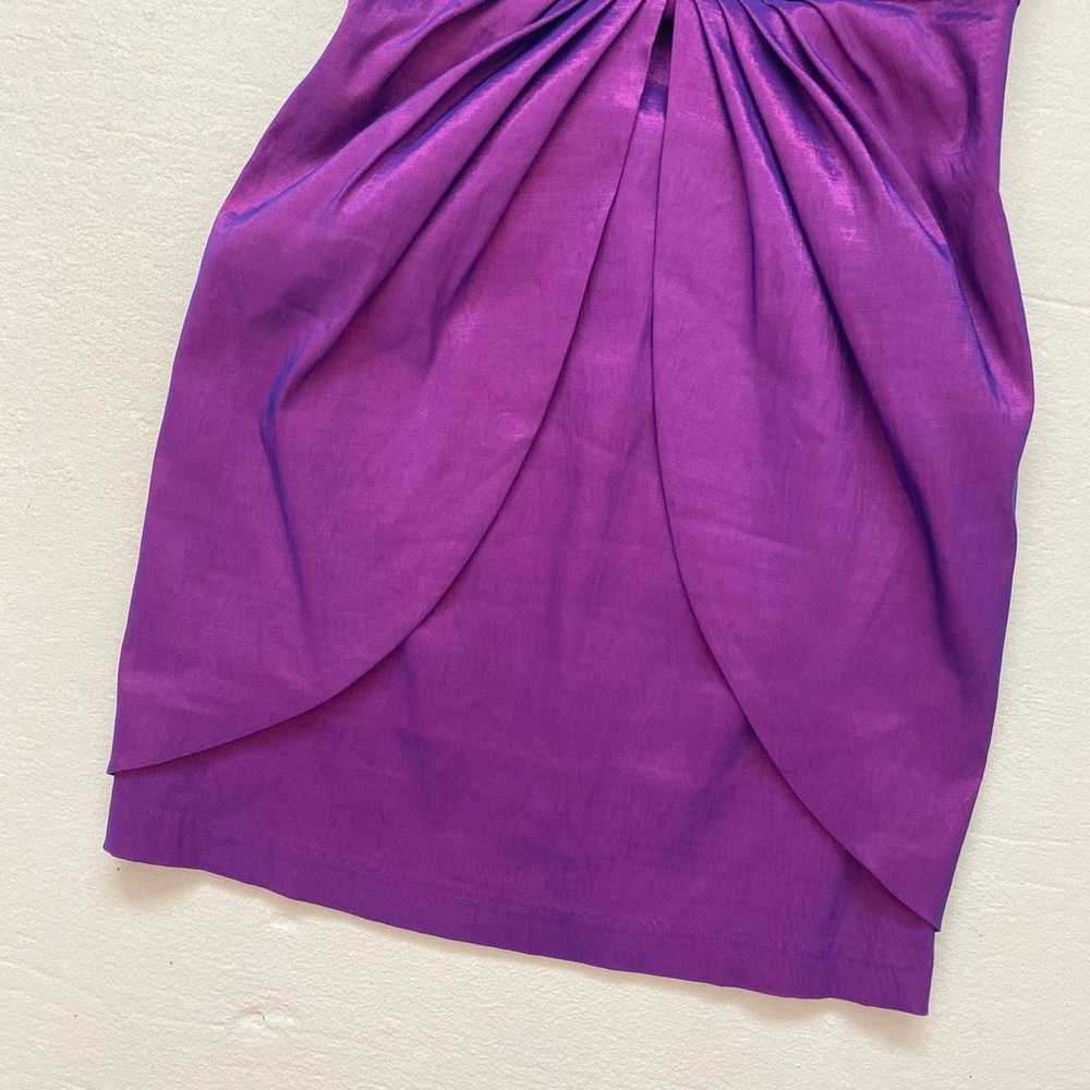 Vintage Aspeed Strapless Purple Formal Mini Dress… - image 3