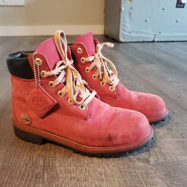 Red Timberland Boots