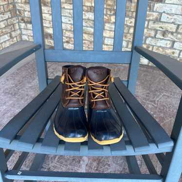 Sperry top sider leather & rubber boots