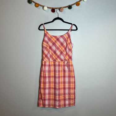 Y2K Vintage Ann Taylor plaid mini dress