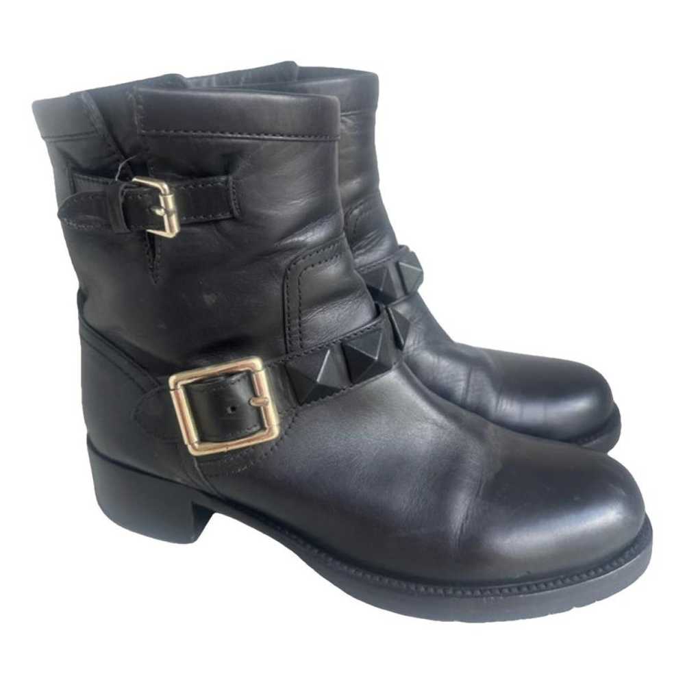 Valentino Garavani Leather biker boots - image 1