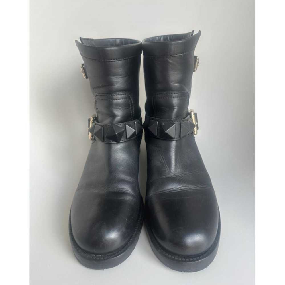 Valentino Garavani Leather biker boots - image 2