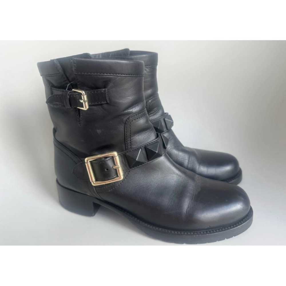 Valentino Garavani Leather biker boots - image 8