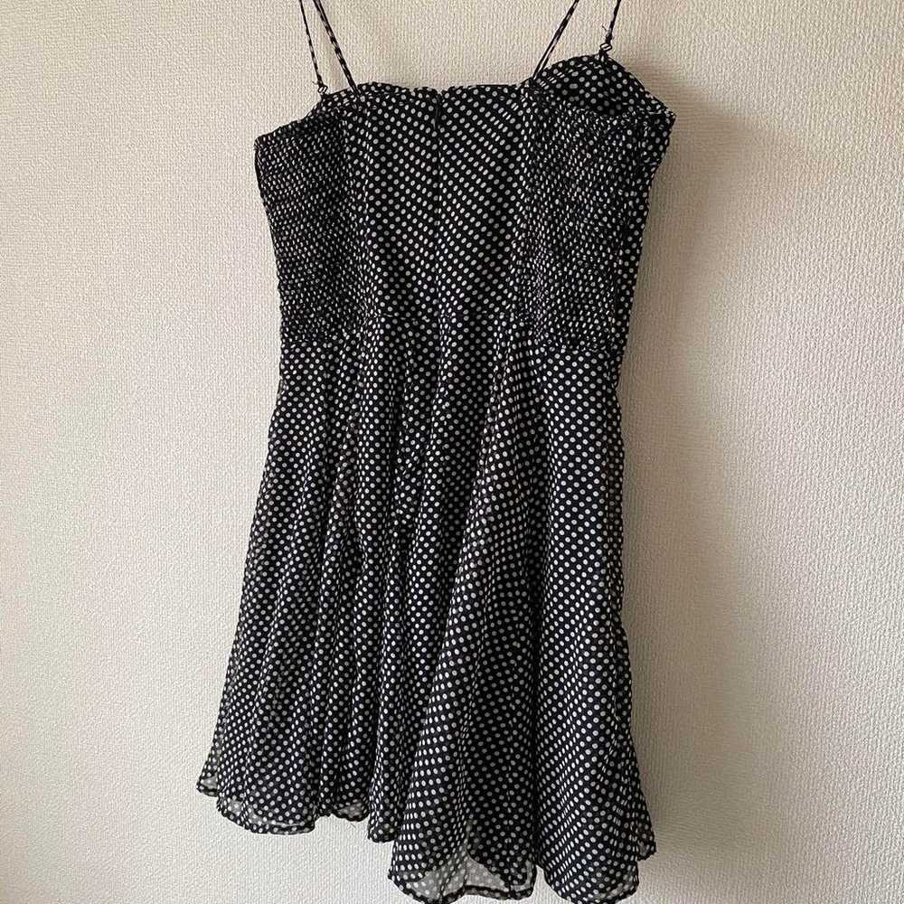 ZARA Black and White Polka Dot Frill Dress - image 3