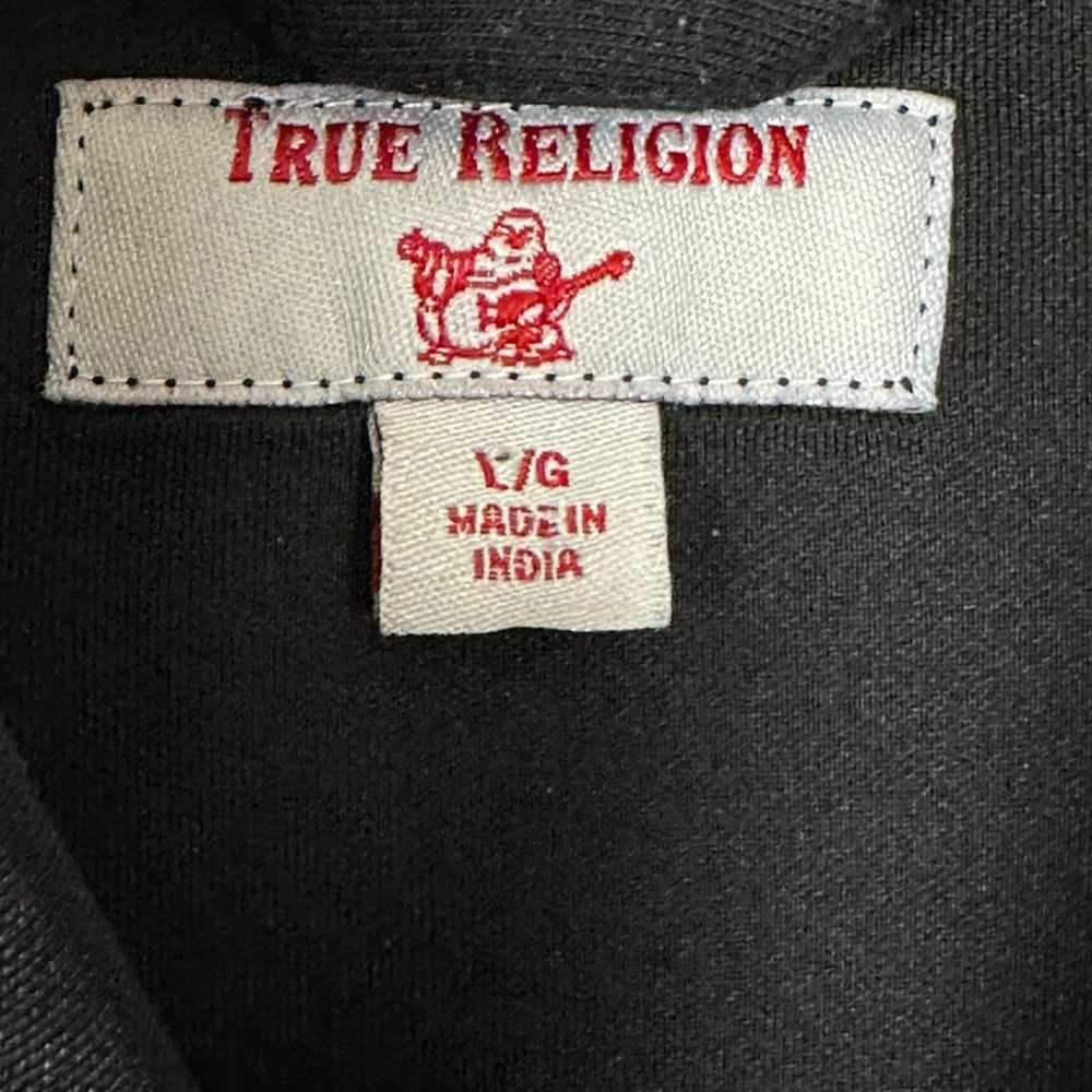 True Religion Crop Scuba Jacket Large Cropped Raw… - image 9