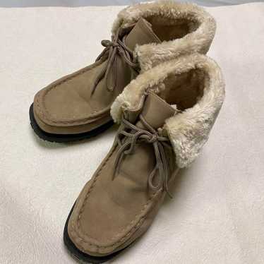 Mouton boots beige suede L