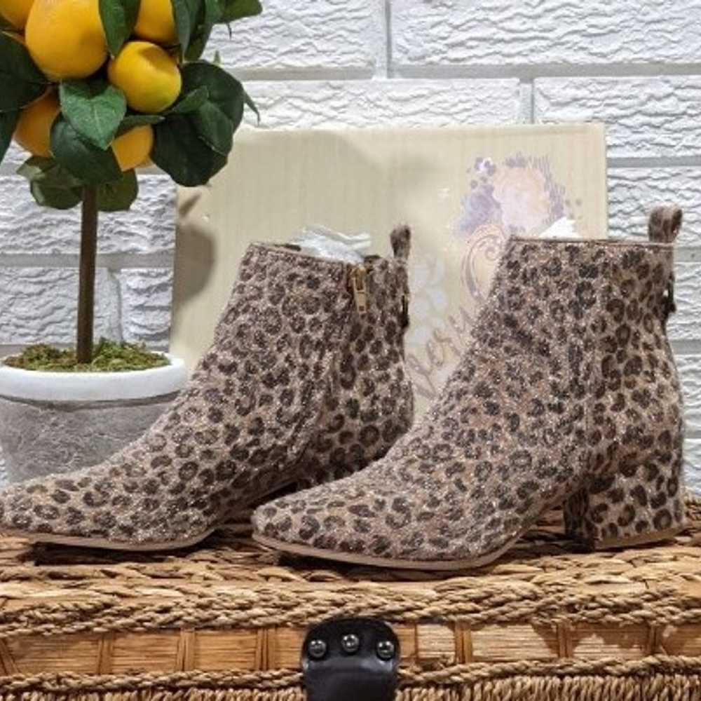 Very G "Dynamite" furry leopard print booties - image 2