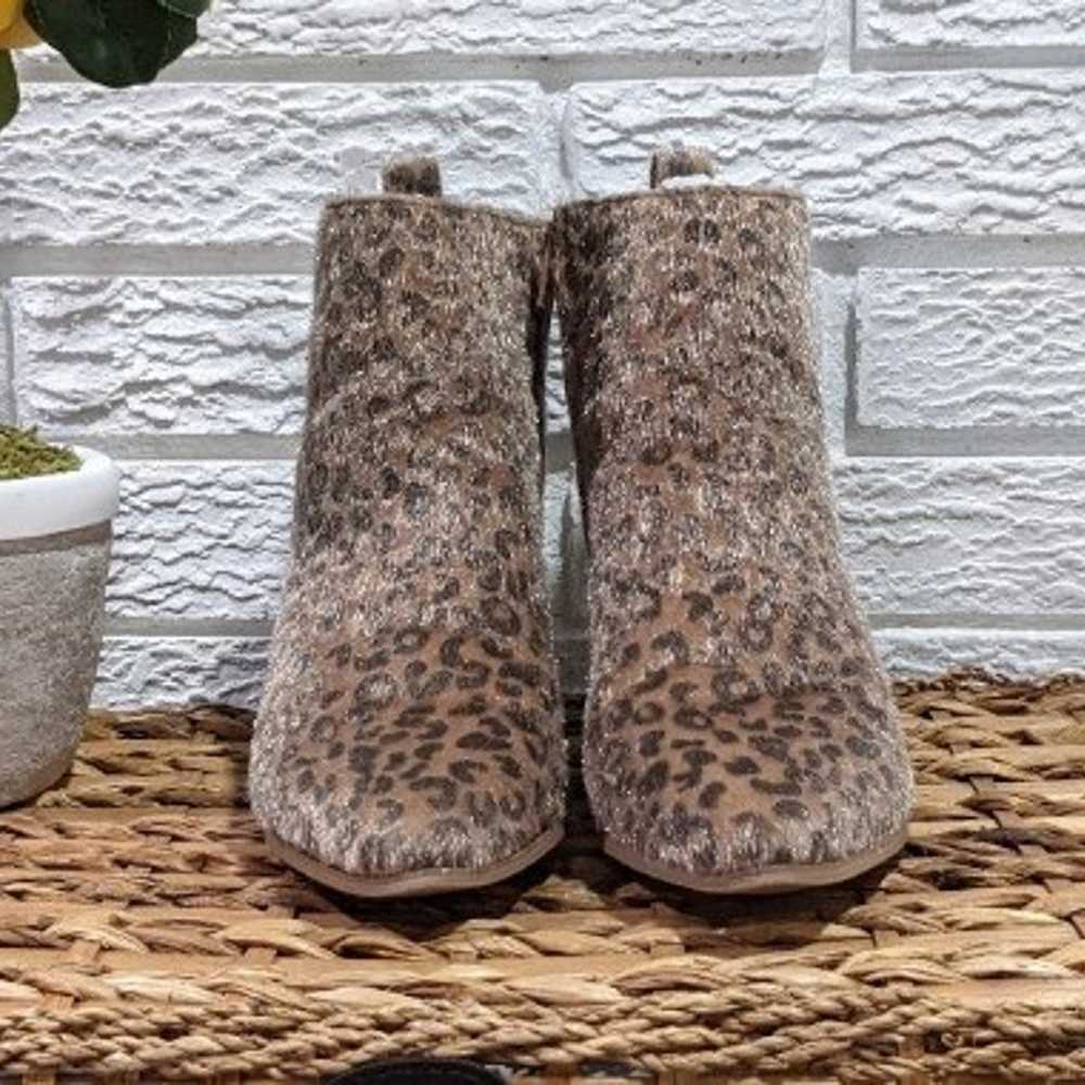 Very G "Dynamite" furry leopard print booties - image 4