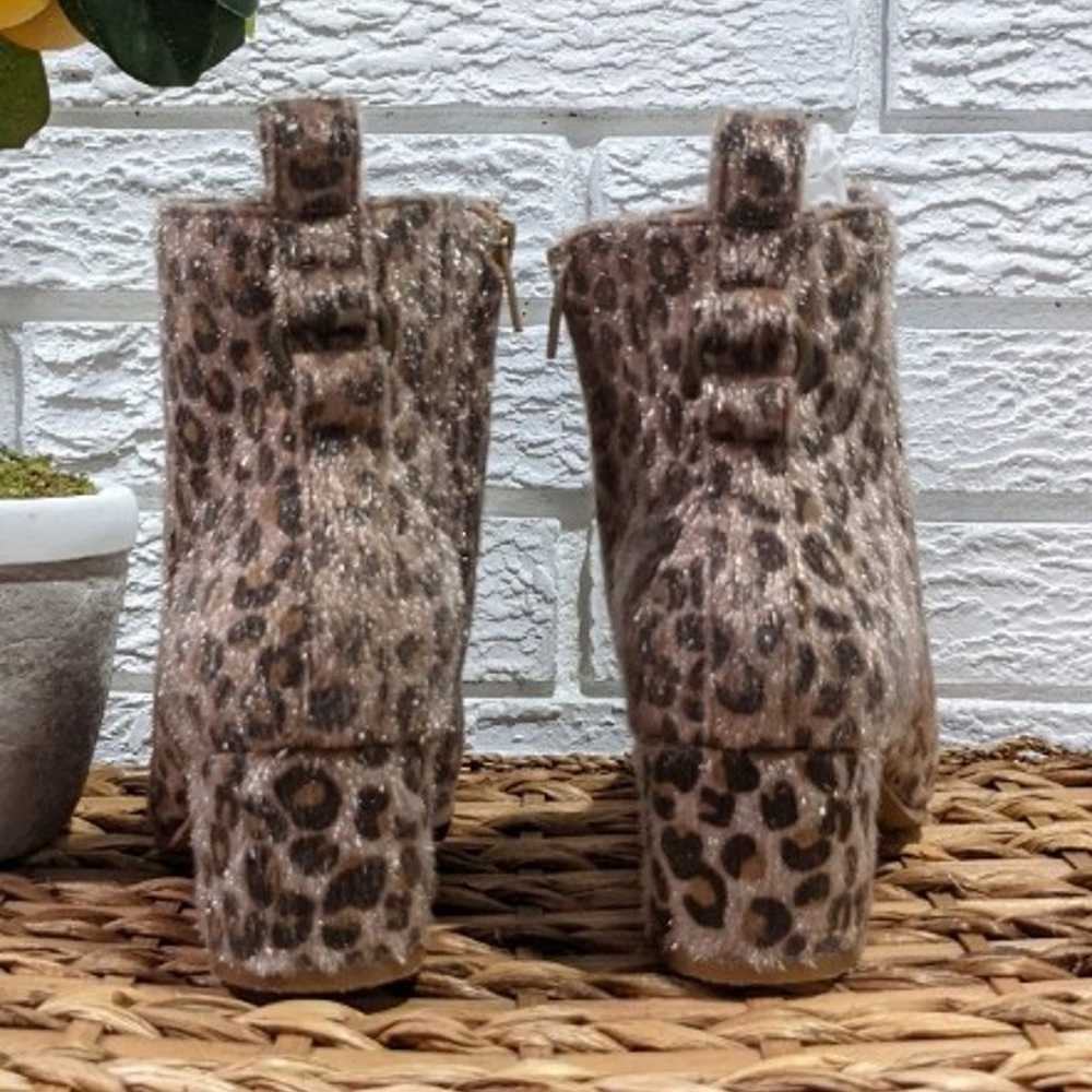 Very G "Dynamite" furry leopard print booties - image 7