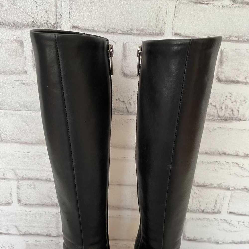 Diana long boots, side zip, black, leather, 22.0cm - image 8