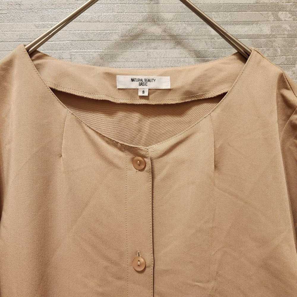 【Natural Beauty Basic】Band Collar Shirt Dress Cas… - image 3