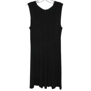 Theory Fit & Flare Knit Dress Stretch Tank Sleeve… - image 1