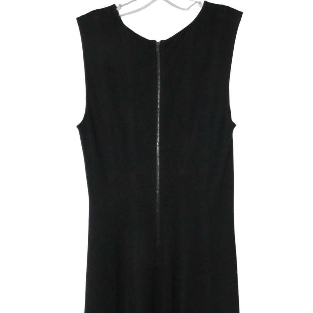 Theory Fit & Flare Knit Dress Stretch Tank Sleeve… - image 4