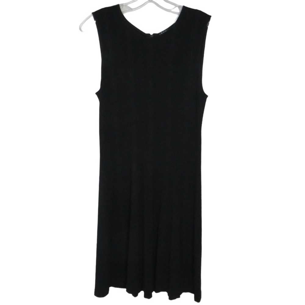 Theory Fit & Flare Knit Dress Stretch Tank Sleeve… - image 7