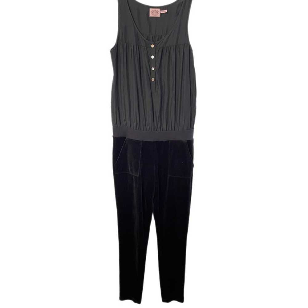 Vintage y2k Juicy Couture Button Front Jumpsuit S… - image 1