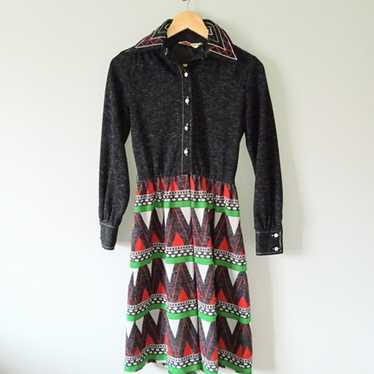 Vintage 1970s Howard Wolf Midi Dress