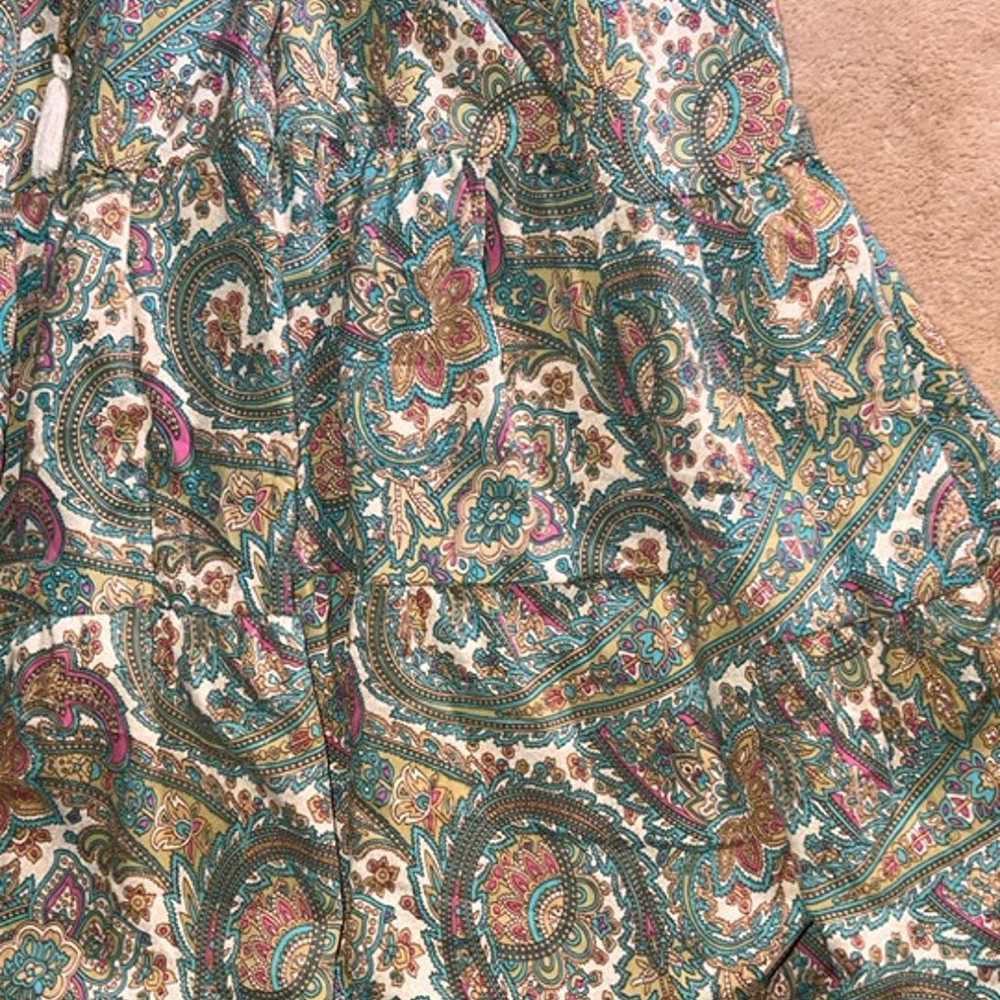 Boemo Women Small Paisley Floral Peasant BOHO Ruf… - image 3