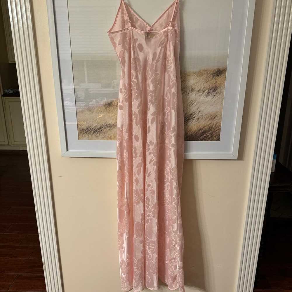 Vintage Gold Label Victoria Secret Pink Lace Slip - image 5