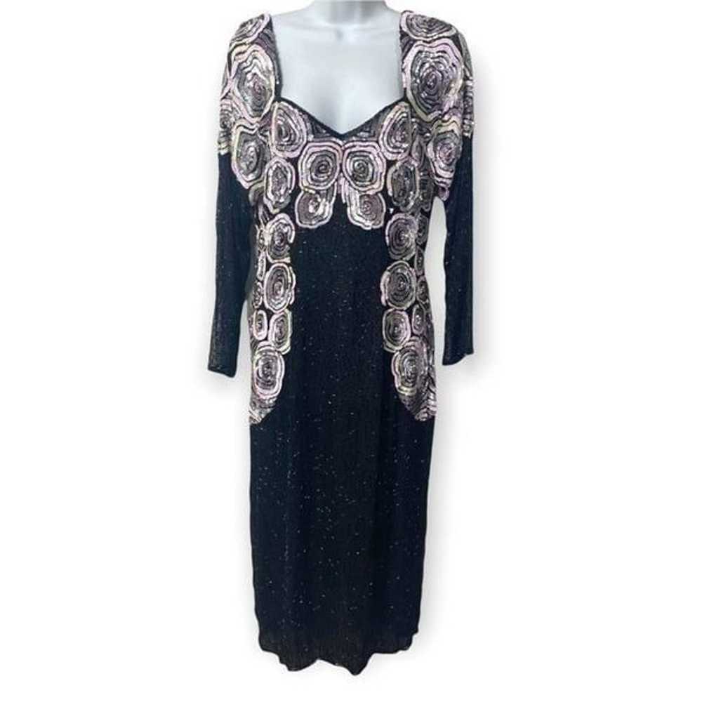 Life & Style Vintage Beaded Sequins Long Sleeve B… - image 1