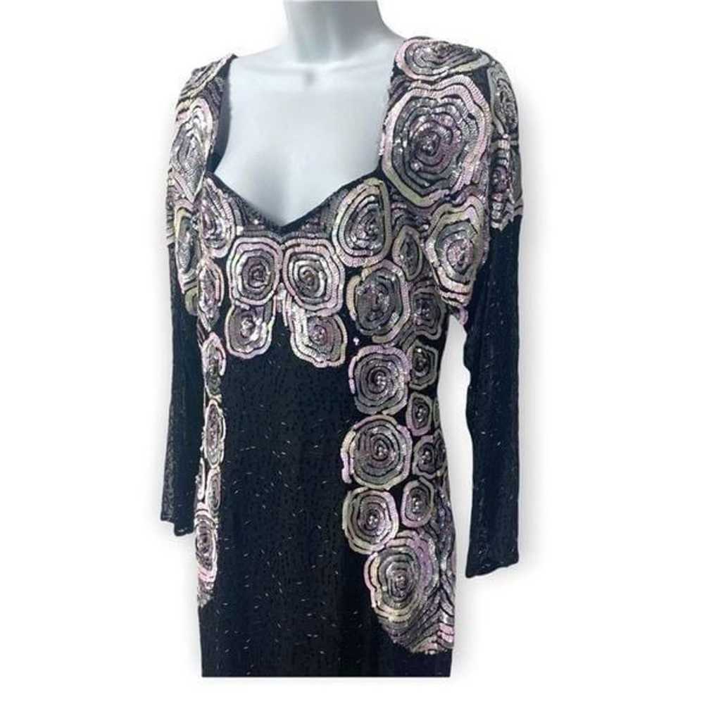 Life & Style Vintage Beaded Sequins Long Sleeve B… - image 3