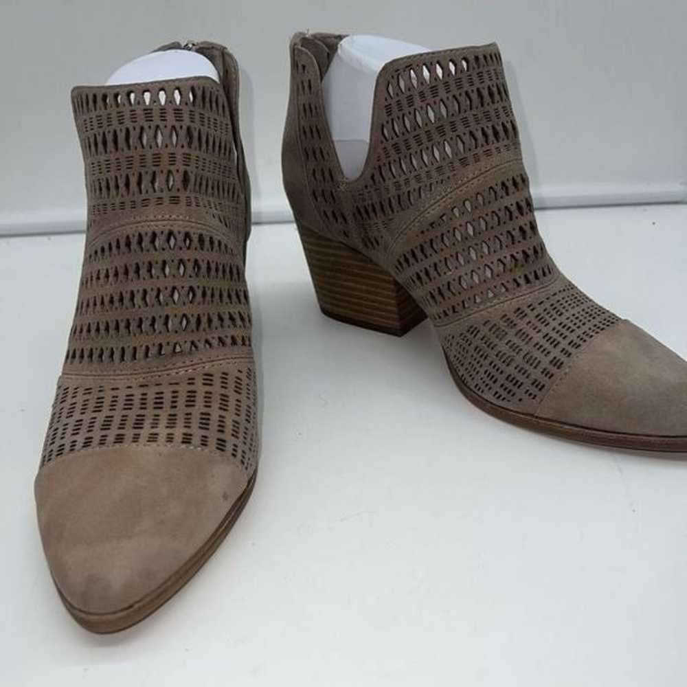 Vince Camuto Prastata Suede Woven Ankle Bootie - image 2