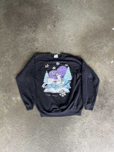 Vintage Vintage 1990 Winter Deer crewneck sweatshi