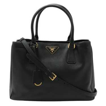 Prada Galleria Black Leather Handbag (Pre-Owned) - image 1