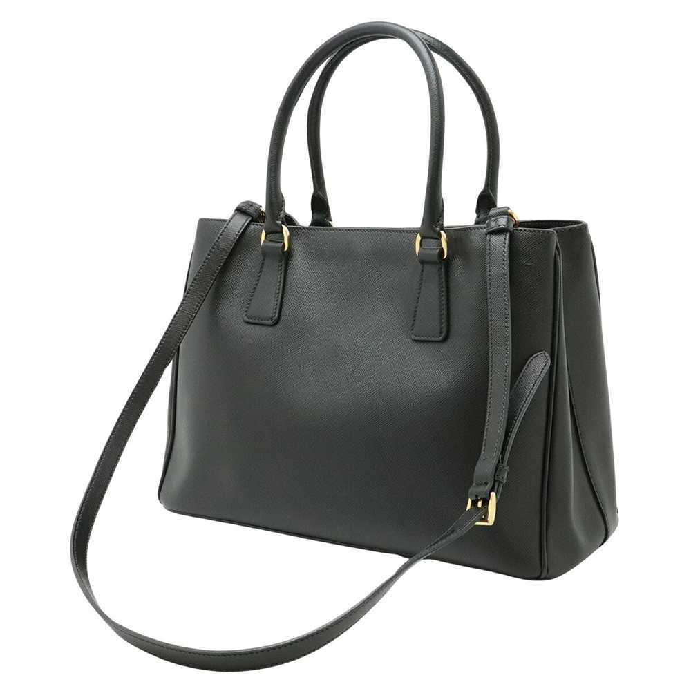 Prada Galleria Black Leather Handbag (Pre-Owned) - image 2