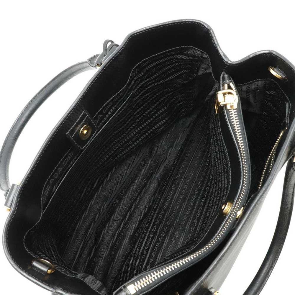 Prada Galleria Black Leather Handbag (Pre-Owned) - image 4