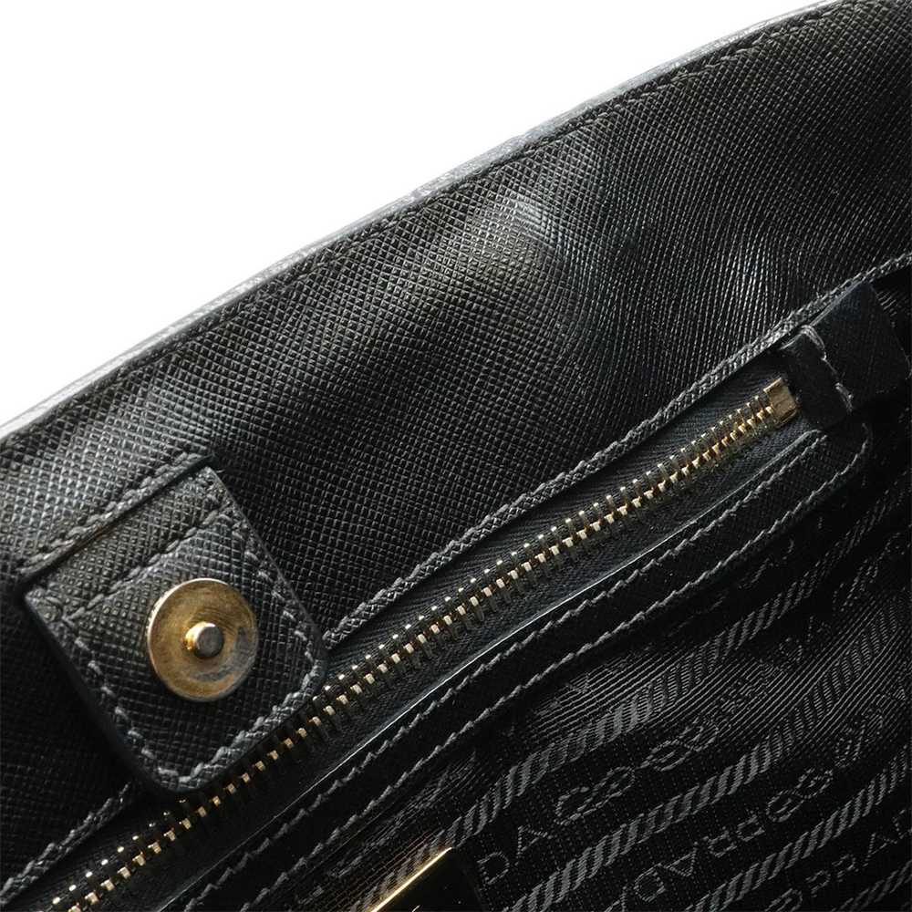 Prada Galleria Black Leather Handbag (Pre-Owned) - image 9