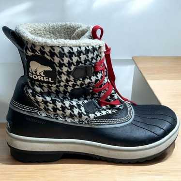 Sorel Boots Women’s 10 Tivoli Houndstooth Lace Up… - image 1