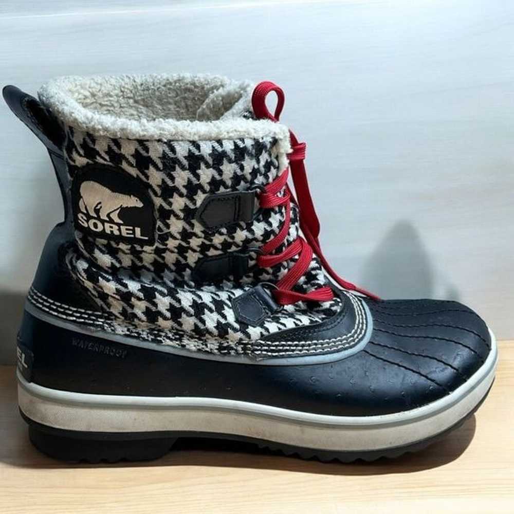 Sorel Boots Women’s 10 Tivoli Houndstooth Lace Up… - image 4