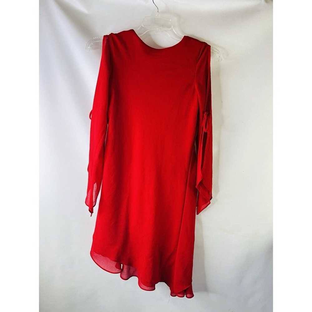 Vintage Y2K Womens Medium Surplice Bell Sleeve Fl… - image 11