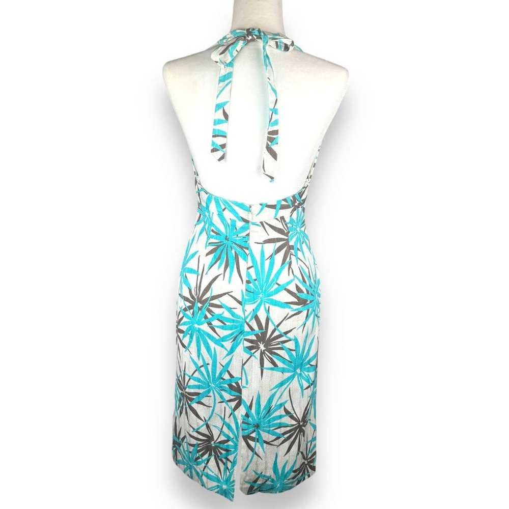 Milly of New York Vintage Tropical Halter Dress S… - image 1