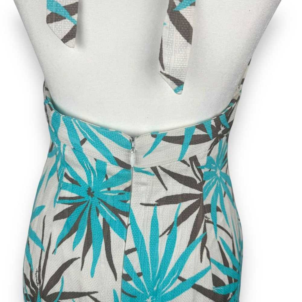 Milly of New York Vintage Tropical Halter Dress S… - image 5