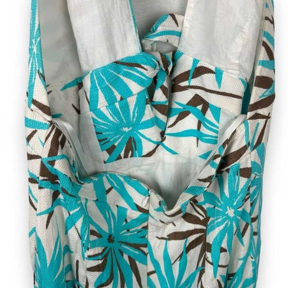 Milly of New York Vintage Tropical Halter Dress S… - image 9