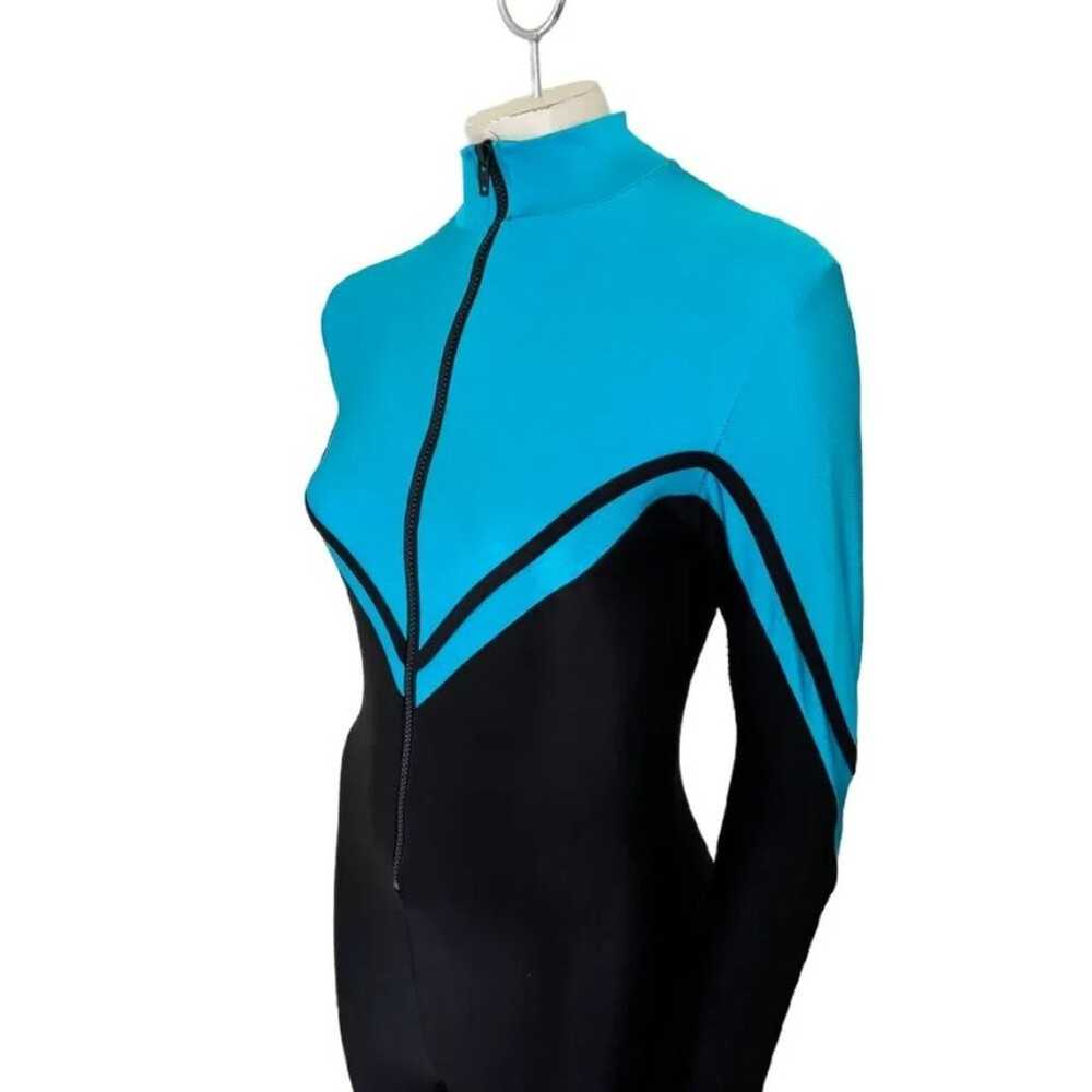 VTG 80s HENDERSON AQUATICS Zip Front Water Aerobi… - image 3