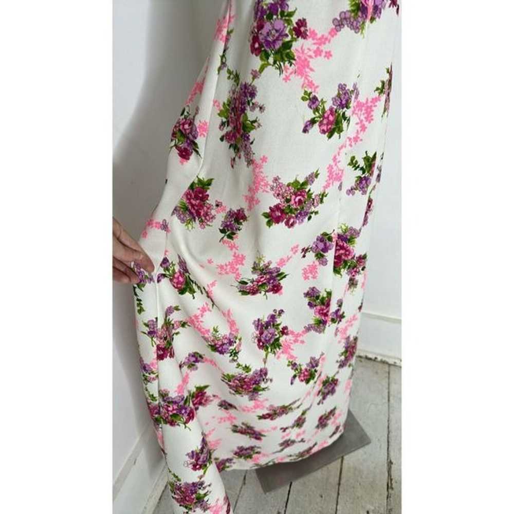 Vintage Floral 60s Empire Waist Maxi Dress - image 4