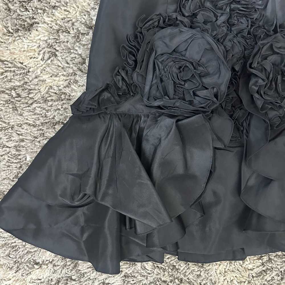 Vintage Silk Strapless Little Black Dress Cocktai… - image 2