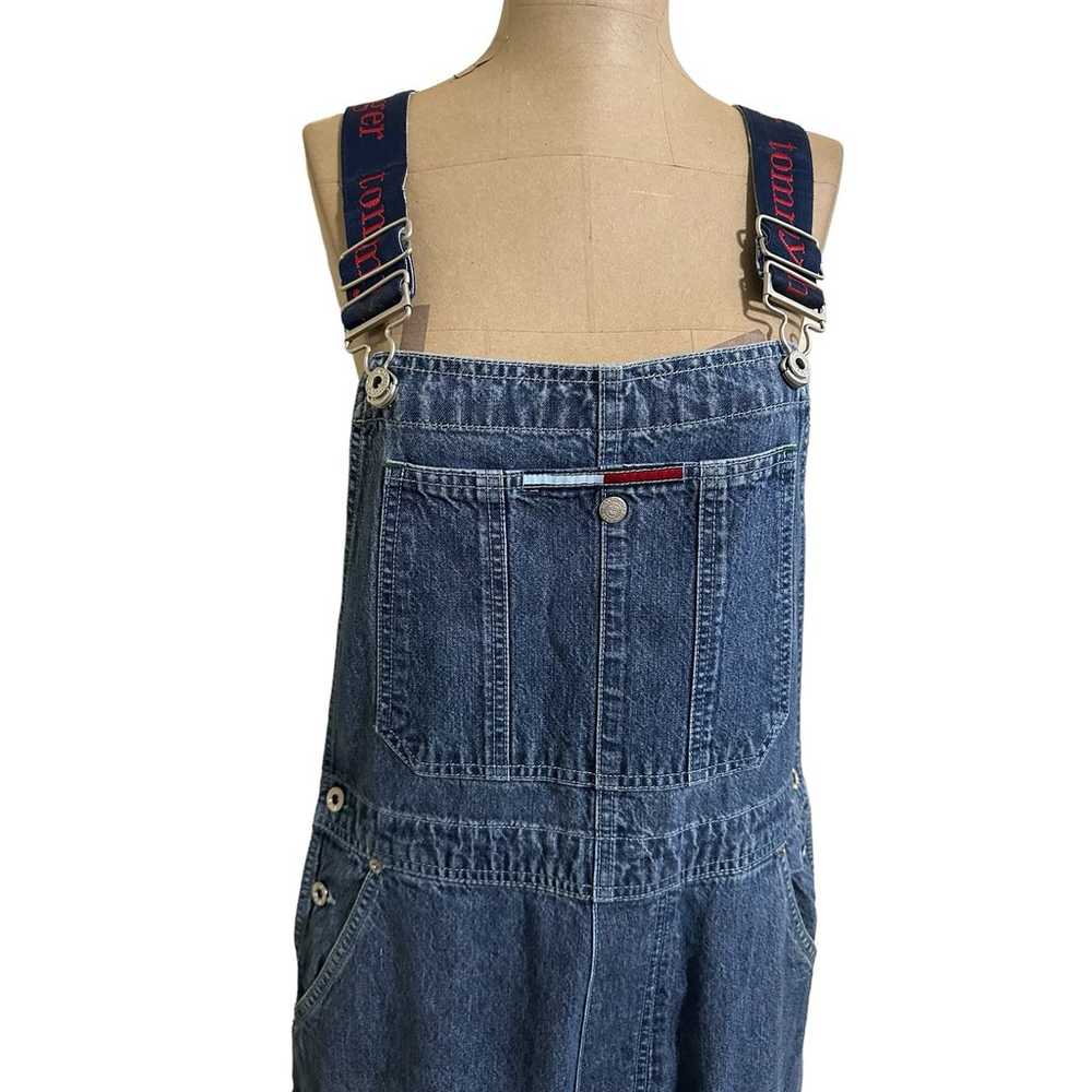 Tommy Hilfiger Vintage Y2K Logo Blue Cotton Denim… - image 9