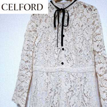 【Excellent Condition】CELFORD♡ Bowtie Lace One-Pie… - image 1