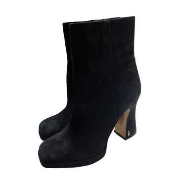 Sam Edelman Jaye Black Suede Heeled Fashion Boots… - image 1