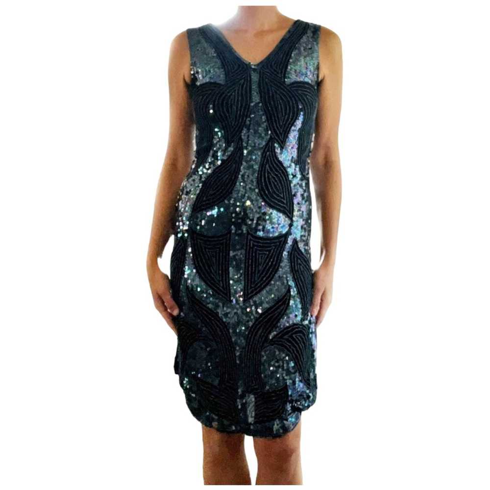 Vintage silk bead and sequin dress size small - image 11